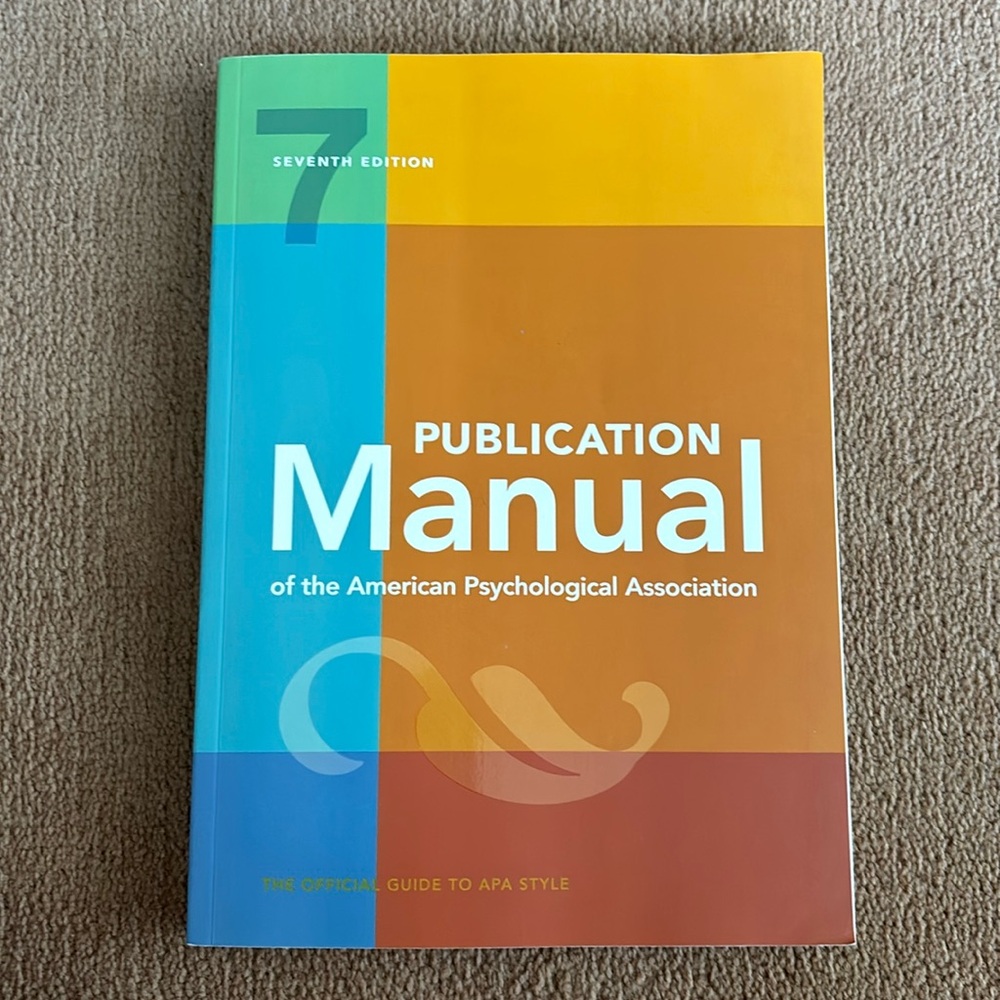 Publication Manual of the American Psychological Association – Multicolor Cover